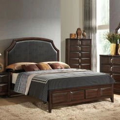 Best Sale ✔️ Queen Acme Furniture Lancaster Espresso Panel Bed 👏