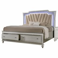 Outlet 🌟 California King Acme Furniture Kaitlyn Platform Bed 🎁