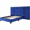 Deals ⭐ King Acme Furniture Damazy Velvet Platform Bed ✨