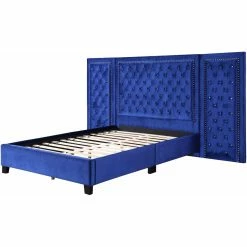Deals ⭐ King Acme Furniture Damazy Velvet Platform Bed ✨