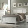 Hot Sale ⌛ California King Alpine Furniture Winchester Shutter Mansion Panel Bed 🌟 -Beds Shop masterALPE054