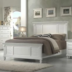 Hot Sale β California King Alpine Furniture Winchester Shutter Mansion Panel Bed π