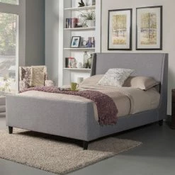 Top 10 β€οΈ Full/Double Alpine Furniture Amber Upholstered Platform Bed π₯°