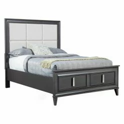 Budget 🥰 King Alpine Furniture Lorraine Storage Footboard Platform Bed ❤️