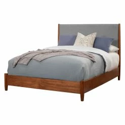 Cheapest ⌛ King Alpine Furniture Flynn Two Tone Panel Bed 🔥