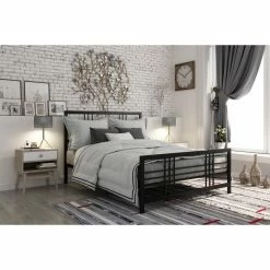 Deals 🔥 Queen DHP Burbank Metal Platform Bed 🧨