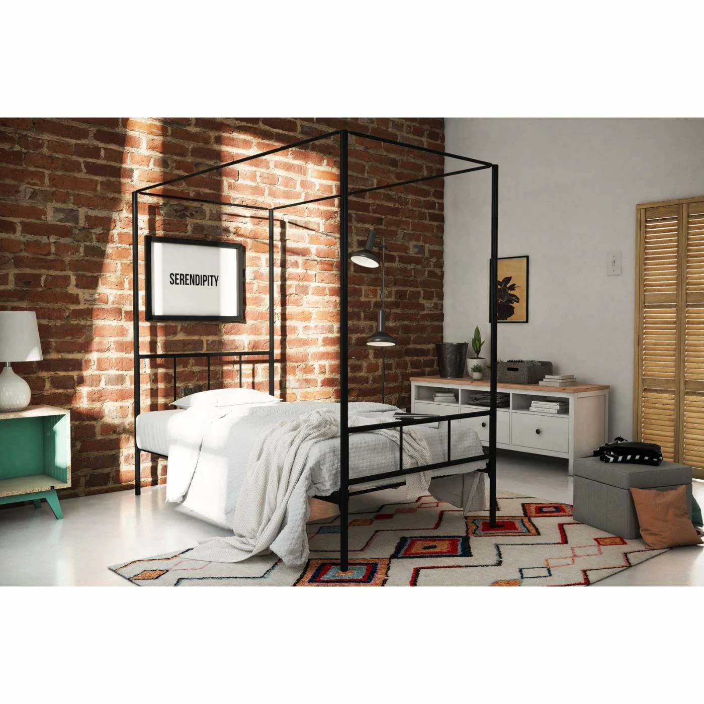 Buy π King Novogratz Marion Canopy Platform Bed π 3 Buy π King Novogratz Marion Canopy Platform Bed π