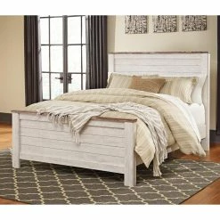 Cheap 🥰 King Signature Design By Ashley Willowton Panel Bed 🥰
