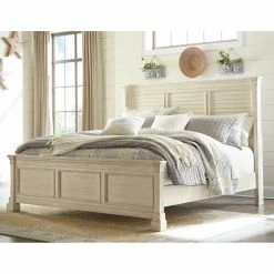 Coupon ❤️ King Signature Design By Ashley Bolanburg Louvered Panel Bed 🧨