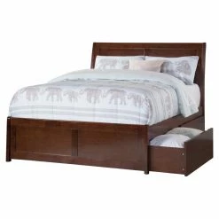 Outlet 🔔 Full/Double AFI Furnishings Portland Platform Bed With Matching Foot Board 😀