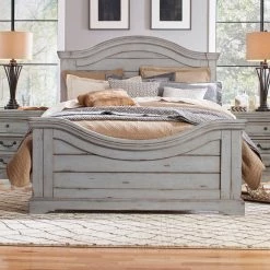 Cheapest 😍 King American Woodcrafters Stonebrook Panel Bed 💯