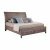 New 🎉 King American Woodcrafters Aurora Platform Sleigh Bed 🎁