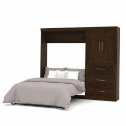 New ⭐ Full/Double Bestar Pur Murphy Wall Bed With Storage Options 🎁