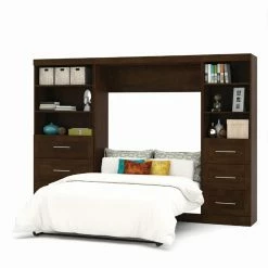 Top 10 😉 Queen Bestar Pur Murphy Wall Bed With Two 3-Drawer Attached Storage Units 😍