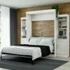 Best Pirce 🎉 Queen Bestar Edge Murphy Wall Bed With 1-Door And 3-Shelf Attached Storage Unit ✨