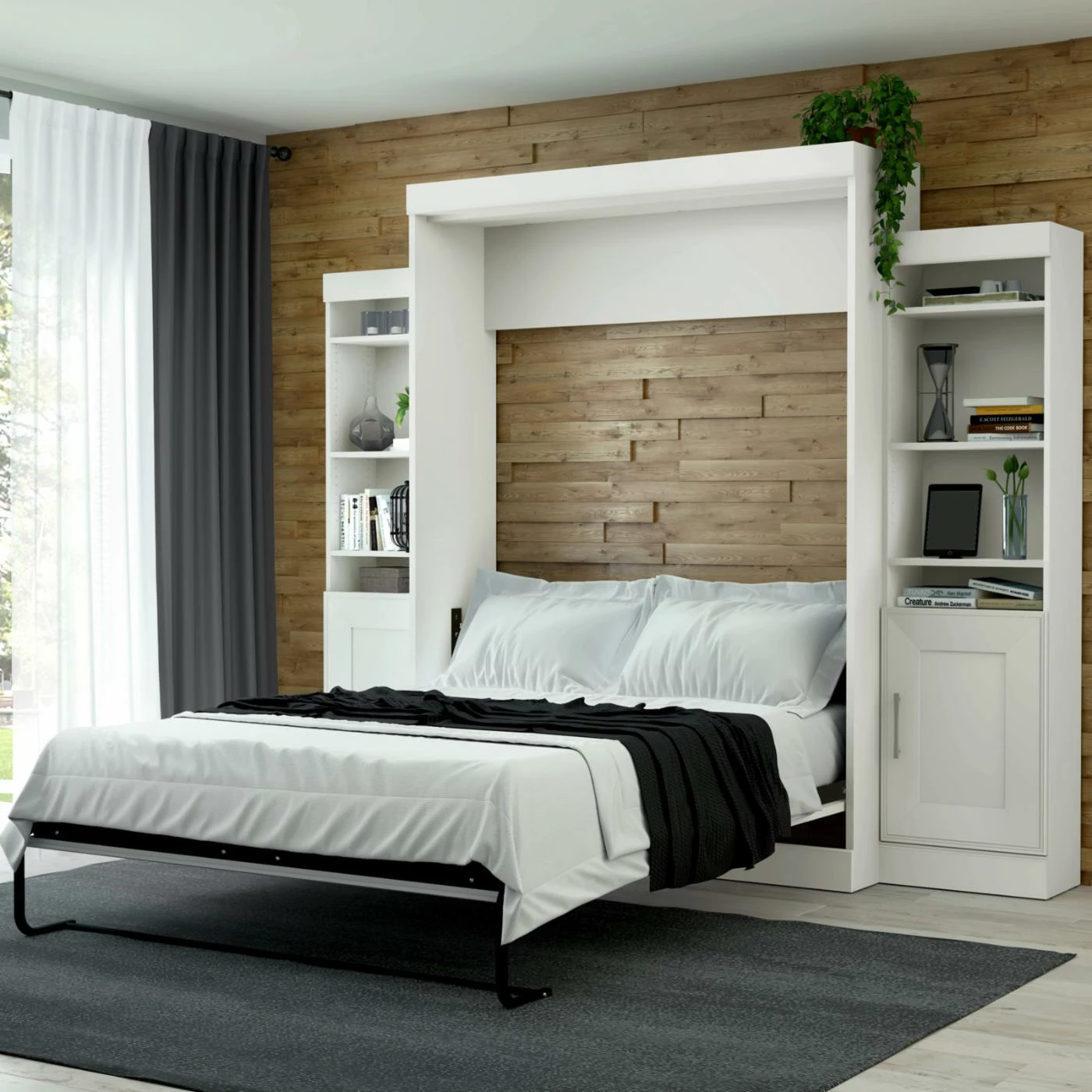 Best Pirce π Queen Bestar Edge Murphy Wall Bed With 1-Door And 3-Shelf Attached Storage Unit β¨ 3 Best Pirce π Queen Bestar Edge Murphy Wall Bed With 1-Door And 3-Shelf Attached Storage Unit β¨