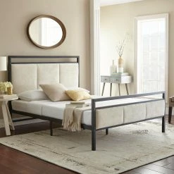 New ⭐ Full/Double Pure Posture Samantha Upholstered Platform Bed 😉