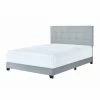 Discount 🌟 King Crown Mark Florence Upholstered Panel Bed 😉 -Beds Shop masterCROW003