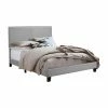 Outlet 😀 King Crown Mark Erin Upholstered Nailhead Panel Bed 🎁 -Beds Shop masterCROW005