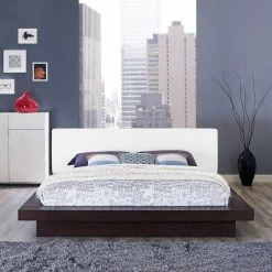 Cheap 🌟 Modway Freja Faux Leather Platform Bed - Queen ✔️