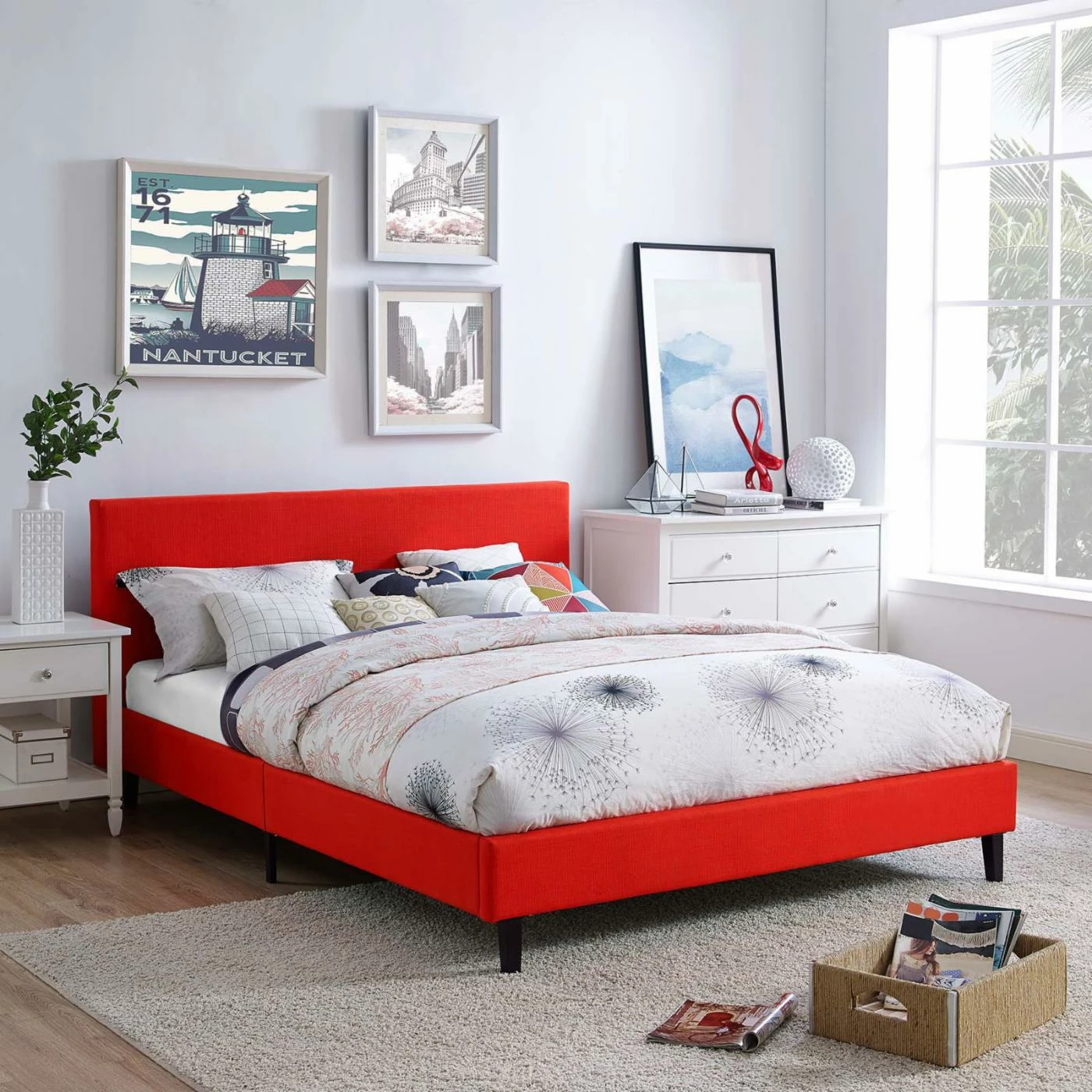 Budget π Full/Double Modway Anya Fabric Platform Bed - Full π 3 Budget π Full/Double Modway Anya Fabric Platform Bed - Full π