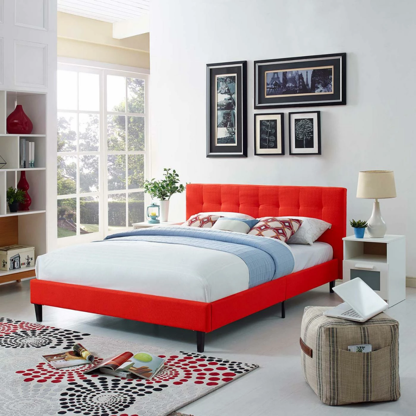 New π Full/Double Modway Linnea Platform Bed - Full π 3 New π Full/Double Modway Linnea Platform Bed - Full π