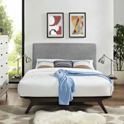 Promo βοΈ Queen Modway Tracy 3 Piece Upholstered Platform Bed β