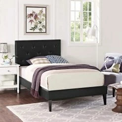 Coupon 𧨠King Modway Tarah Platform Bed With Squared Tapered Legs π