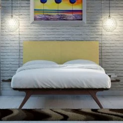 Best deal ✔️ Queen Modway Tracy Upholstered Platform Bed With Side Tables 🛒