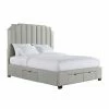 Promo 💯 Queen Picket House Furnishings Duncan Upholstered Storage Platform Bed 🔥 -Beds Shop masterELET1173