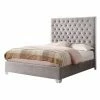 Top 10 🎁 Wallace & Bay California King Wallace & Bay James Silver Gray Button Tufted Panel Bed 😀