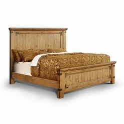 Best deal 😀 California King Furniture Of America Cauble Antique Pine Bed 🛒