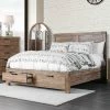 Cheapest 🔔 California King Furniture Of America Perrie Storage Bed ⭐