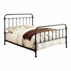 Deals βοΈ Furniture Of America Sargon Dark Bronze Metal Panel Bed - California King π