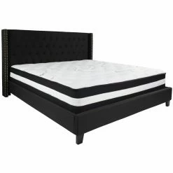 Flash Sale 🧨 King Flash Furniture Riverdale Platform Bed With Optional Mattress ✨