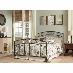 Flash Sale 🤩 Hillsdale Furniture Queen Hillsdale Wendell Metal Bed 😍