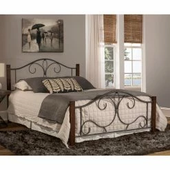 Wholesale 🎁 King Hillsdale Furniture Destin Scroll Bed 😉