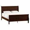 Budget 🧨 Queen Weston Home Hayworth Sleigh Bed - Brown 🔥