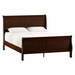 Budget 𧨠Queen Weston Home Hayworth Sleigh Bed - Brown π₯
