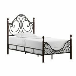 Cheapest π€© Weston Home Waterford Twin Metal Poster Bed - Cherry π―