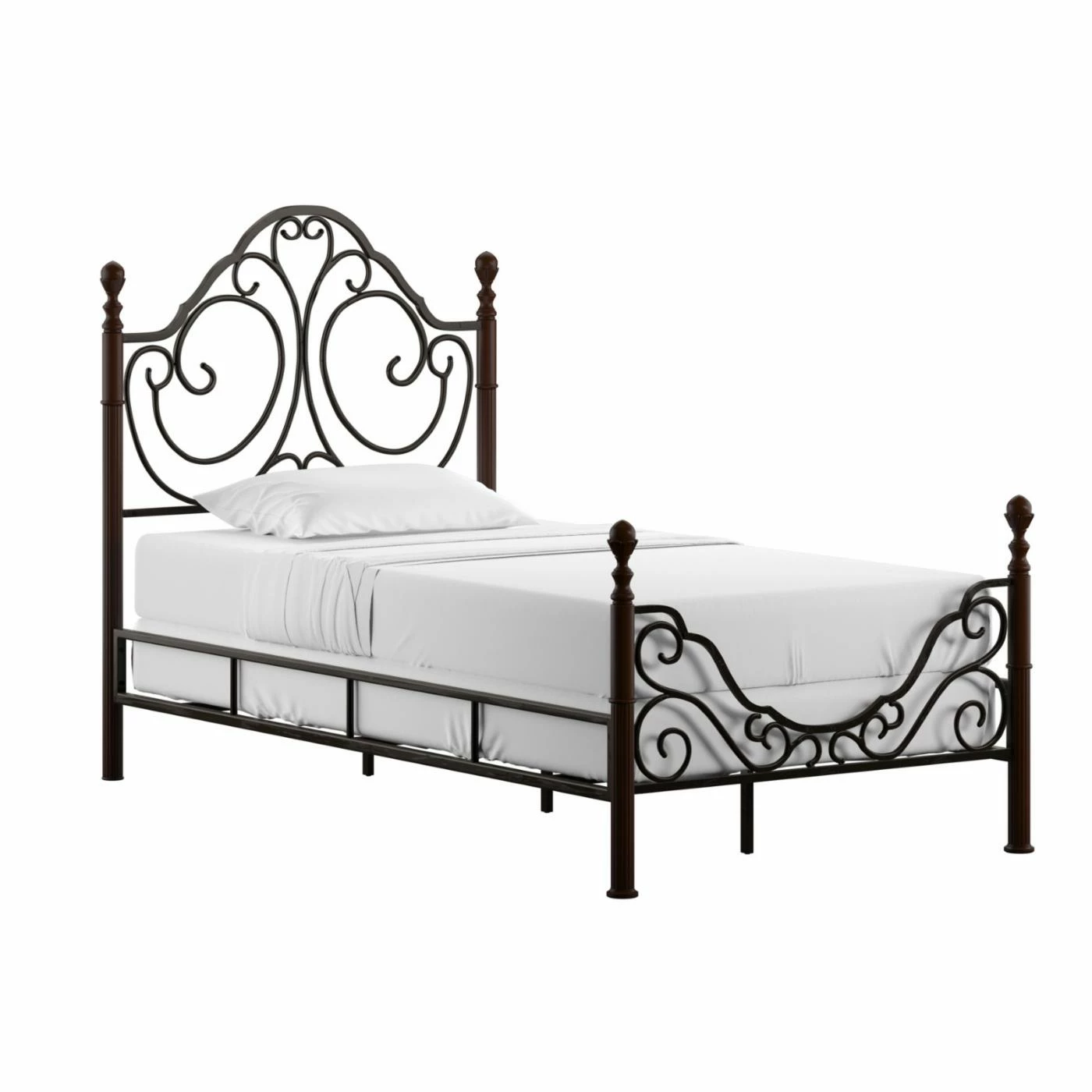 Cheapest π€© Weston Home Waterford Twin Metal Poster Bed - Cherry π― 3 Cheapest π€© Weston Home Waterford Twin Metal Poster Bed - Cherry π―