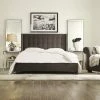 Outlet 😀 Queen Chelsea Lane Arundel Upholstered Wingback Platform Bed 🔔 -Beds Shop masterHME3114