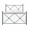 Promo π Queen Weston Home Double X Headboard Metal Panel Bed π€© 1 Promo π Queen Weston Home Double X Headboard Metal Panel Bed π€© -Beds Shop masterHME3674