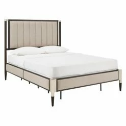 Buy π Queen Weston Home Fabrio Upholstered Panel Bed With Optional Bench π