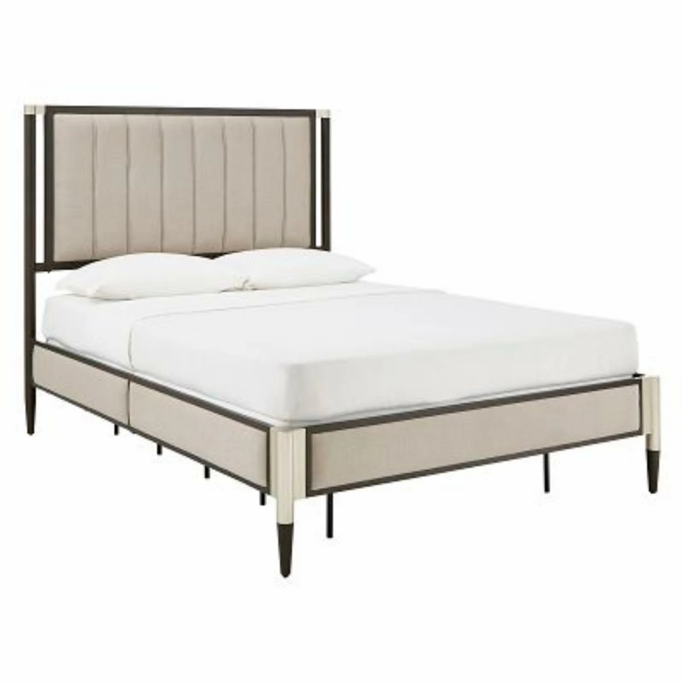 Buy π Queen Weston Home Fabrio Upholstered Panel Bed With Optional Bench π 3 Buy π Queen Weston Home Fabrio Upholstered Panel Bed With Optional Bench π