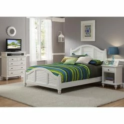 Wholesale ✨ Home Styles Bermuda Queen Low Profile Bed - White ⭐