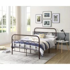 Deals π₯° Queen Hodedah Imports Arched Metal Platform Bed π