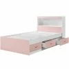 Discount ⭐ Twin Hodedah Imports Captain Bed With 3 Drawers 😉 -Beds Shop masterHODE154 1
