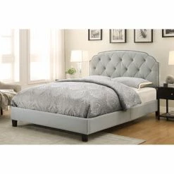 Coupon ❤️ Right2Home King All-In-One Shaped Corners Upholstered Panel Bed 🥰
