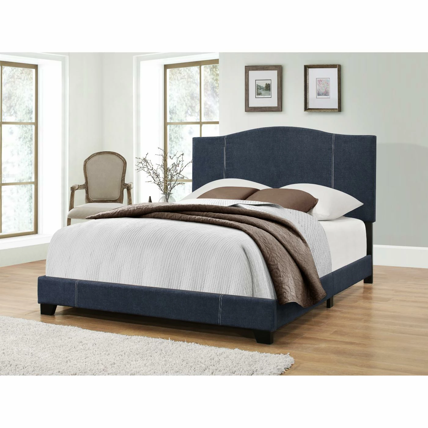 New π₯ Queen Right2Home All-In-One Modified Camel Back Upholstered Platform Bed π 3 New π₯ Queen Right2Home All-In-One Modified Camel Back Upholstered Platform Bed π